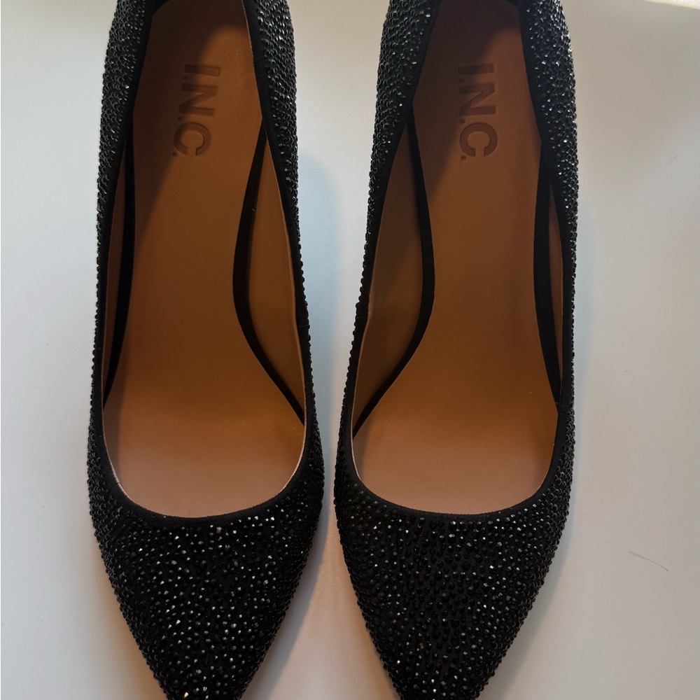 INC International Concepts Black Elegant Heels